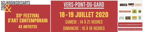 XIIème Festival d'Art Contemporain 2020 à Vers Pont du Gard