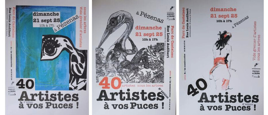 Artistes &agrave; vos Puces &agrave; P&eacute;zenas