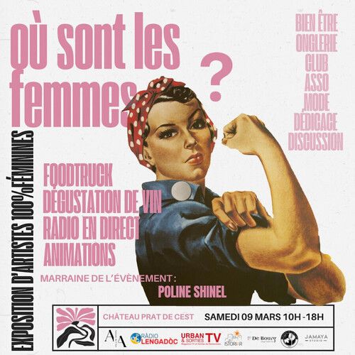 Exposition "où sont les femmes" le 9 mars 2024 à Bages (11100)