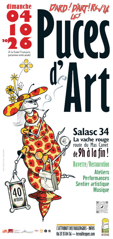 Les Puces d'Art - Dimanche 4 octobre 2026 &agrave; Salasc (H&eacute;rault)