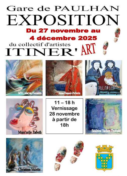 Exposition du Collectif d'Artistes "ITINER'ART" &agrave; Gare de Paulhan